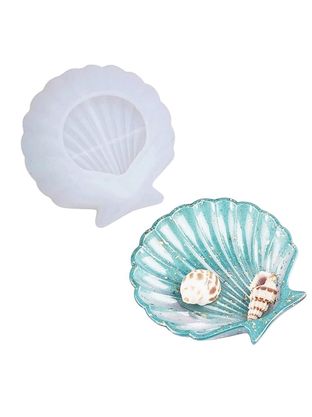 Shell Jewelry Tray Resin Mold- New